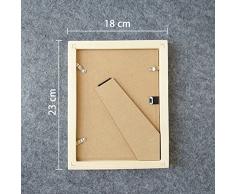 DIYthinker Feliz Pascua Religión Festival de Nido de Huevos de Escritorio de Madera Marco de la Foto del Arte Pintura 6X8 Pulgadas