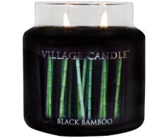 Village Candle Vela con Aroma Bambú, Negro, 10.2x10.1x13.2 cm