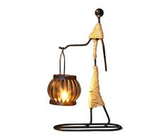 Gifftiy Portavelas De Ofrenda Candelabro Candelabro Luz De Las Velas Cena Romántica Fiesta De Bodas Unisex Adorno De Navidad Decoración para El Hogar-1