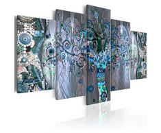 murando - Cuadro 225x112 cm - 5 partes - Impresion en calidad fotografica - Cuadro en lienzo tejido-no tejido - Arbol Bosque Abstraccion Klimt l-A-0005-b-p