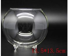 CXK - Pecera de cristal para acuario y pecera para plantas de peces, plantas de flores de acuario, decoración del hogar, jarrón de la bola de peces, tanque redondo