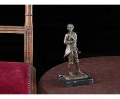 Escultura de bronce de la estatua de escritor 20cm poeta filósofo estilo antiguo