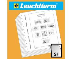 LEUCHTTURM hojas de Álbum neutras para pliegos de 10 sellos, formato del pliego:191x104 mm