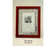 CAPRILO. Lote de 4 Marcos de Fotos Decorativos de Madera y Metal. Portarretratos. Portafotos, Regalos Originales de Comunión y Bautizos. Decoración Hogar. Foto 10 x 15 cm. IB