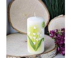 Álbum de Madera, Vela de Fiesta, Vela de Pascua, Lirio del Valle, Cera, Vela Decorativa