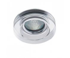 Kanlux Foco empotrable plateado de cristal Bodegón B ct-dso50-sr