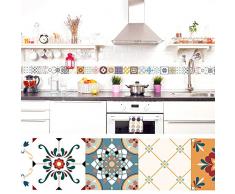 setecientosgramos Cenefa Auto-Adhesiva | Decoración de Pared Cocina & baño, 5 m x 15 cm | Vintage II