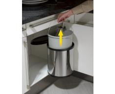 Hailo AR3555-101 Cubo de Basura, Acero Inoxidable, 29 x 30.4 x 36.5 cm