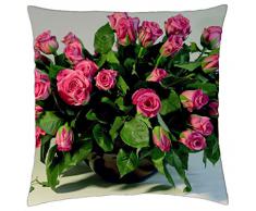 Ramo de rosas frescas - Funda de cojín (18
