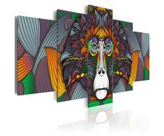 murando - Cuadro en Lienzo 200x100 cm - Abstraccion - Impresion en calidad fotografica - tejido-no tejido Lienzo - Cuadro - Cuadro - Colorido Animal Mono g-A-0115-b-p
