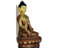 Medicina-Buda estatua de bronce dorado parte de 32 cm de alto