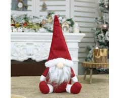 NOENNULL - Decoración navideña sin Rostro, Figura Decorativa para Navidad, Figura de gnomo, Figura de Papá Noel, Gorro de Invierno, Bufanda
