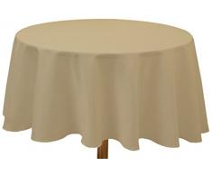 Soleil docre Mantel Antimanchas Redondo 180 cm Alix Gris Topo