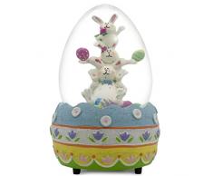 BestPysanky 5.5 "musical agua globo de conejo de Pascua huevos de Pascua figura decorativa