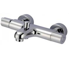 DP Grifería GTT0011 Grifo termostático de bañera Mérida, Plateado