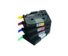 Brother TZESE4 - Cinta de seguridad, color negro y blanco