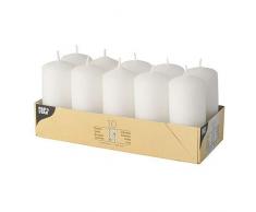 PAPSTAR 17915 - Velas, 10 Unidades, Color Blanco