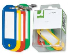 Q-Connect Llavero Portaetiquetas -Caja De 6 Unidades -Colores Surtidos
