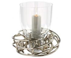 Fink - Portavelas, Vaso de Vidrio para Corona de Adviento candelabro 127191 - Convierte el Adviento candelabro un Viento Luz