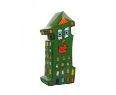 Goebel Porzellan 26100032 - Portavelas (porcelana, 22,5 x 8,5 x 7cm), diseño de rascacielos de James Rizzi