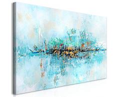 murando Cuadro en Lienzo Abstracto 120x60 cm 1 Parte Impresión en Material Tejido no Tejido Impresión Artística Imagen Gráfica Decoracion de Pared a-A-0416-b-a