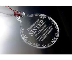 ORIGIN Thinking of You Sister - Árbol de Navidad, Bola, decoración
