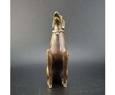 YUNHAO Escultura de perro de cobre muy artístico
