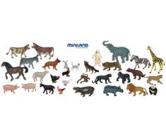 Animales Granja Y Salvajes 30 Figuras / Contenedor