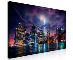 murando Cuadro Mega XXXL New York 160x80 cm Cuadro en Lienzo en Tamano XXL Estampado Grande Gigante Imagen para Montar por uno Mismo Decoración De Pared Impresión DIY NY Ciudad d-B-0155-ak-e