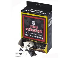 Pipe Screen - Lote de filtros de acero para pipa de fumar (20 mm, 10 paquetes de 5 unidades)