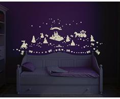 Bilderdepot24 Película luminosa Vinilos decorativosprincesa - fluorescente e luminoso