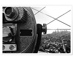 Panorama Póster con Paspartú Mirador New York 30 x 21 cm - Impreso en Papel 250gr - Póster Pared - Cuadros Decoración Salón y Dormitorio - Póster Decorativos - Cuadros Modernos