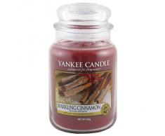 Yankee Candle Vela en un Vaso Doze, Espumoso de Canela, Rojo, Frasco grande