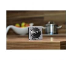 Xavax 00095303 Reloj de repisa o sobre Mesa Mechanical Table Clock Negro, Plata - Relojes de Mesa (1 Pieza(s), 6,5 mm, 6,5 mm, 4,5 mm, Analógica)