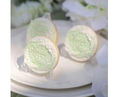 XZANTE 3 Pulgadas Soporte de Plástico Claro Sostenedor de La Galleta Soporte de Exhibición de Tarjeta de Lugar Mostrar Caballetes en Bodas S,Fiesta de Cumplea?os (Paquete de 24)