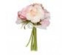 18cm Flores Artificial Rosa Ramo Seda Decoración de Nupcial Boda Champán Rosa