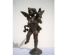 "Cherub" de bronce Salvadori Arte Escultura de, réplica de la original de la escultura de Verrocchio, la cera perdida