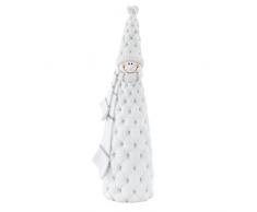 purpurina Muñeco de nieve invierno pie – Figura de Navidad Mesa decorativa Plata Eglo 41203
