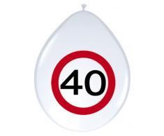 Globos señal de tráfico 40