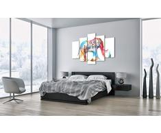 Cuadro Sobre Lienzo - 5 Piezas - Impresión en Lienzo - Ancho: 150cm, Altura: 100cm - Foto Número 3037 - Listo para Colgar - en un Marco - EA150x100-3037