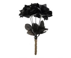 ramo de novia negro con rosas