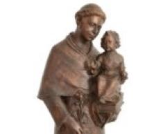 Arte Salvadori, San Antonio de Padua, escultura de bronce. Energía.