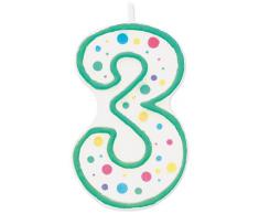 Wilton Vela Numeral 3, Verde