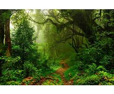 Fotomural Vinilo Pared Selva | Varias Medidas 200x150cm | Ideal para la decoración de comedores, Salones | Motivos Paisajisticos | Urbes, Naturaleza, Arte Diseño Elegante