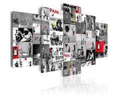 murando - Cuadro 200x100 cm - Banksy - Lienzo tejido no tejido - Abstraccion Cuadro Impresion en calidad fotografica i-C-0092-b-p Collage