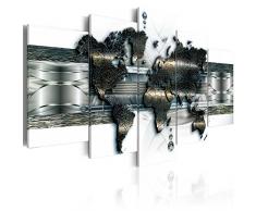 murando - Cuadro 200x100 cm - Mapa - impresión de 5 Piezas - Material Tejido no Tejido - impresión artística - Imagen gráfica - Decoracion de Pared - k-A-0022-b-o