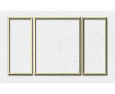 Schipper 605140707 Cuadro por números tríptico marco de aluminio, oro