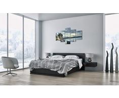 Cuadro sobre Lienzo - 5 Piezas - Impresión en Lienzo - Ancho: 125cm, Altura: 70cm - Foto número 2102 - Listo para Colgar - en un Marco - EA125x70-2102