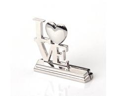 PIXNOR – 12 x Corazón Soporte de tarjeta temática de mesa de recepción lugar boda fiesta