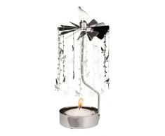 Pluto Produkter AN145 - Soporte para vela (giratorio, 16,5 x 6,5 cm), diseño de pájaro, color plateado